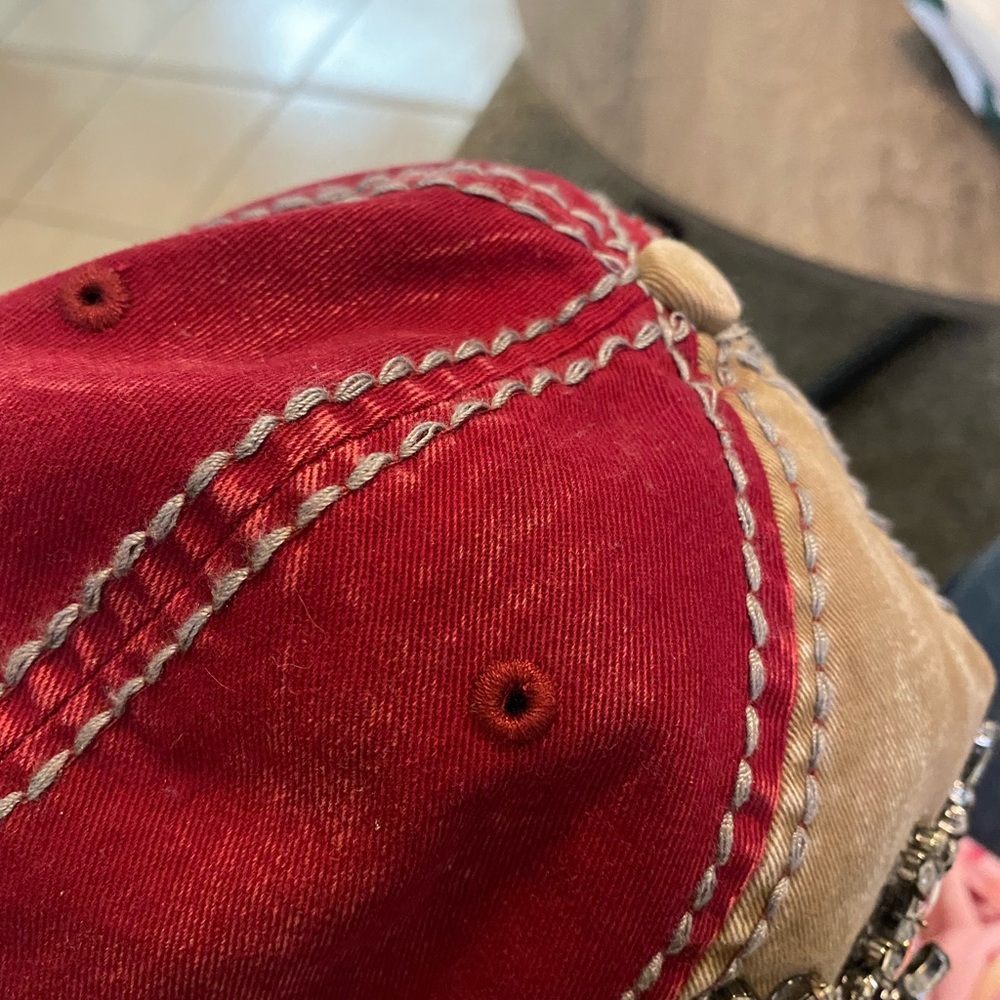 DISTRESSED BLING CAP - Picture 7 of 8